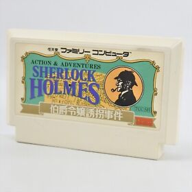 Famicom SHERLOCK HOLMES Hakushaku Cartridge Only Nintendo fc