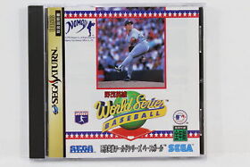 World Series Baseball Hideo Nomo W/ Spine Reg Card SEGA Saturn SS Japan Import