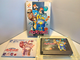 Parodius Da! w/Box and Manual Nintendo Famicom FC KONAMI JAPAN ver.