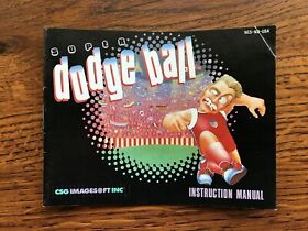 Super Dodge Ball Dodgeball NES Nintendo Instruction Manual Only 