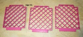 LEGO 6165x3 Belville Wall Latex Pink Wall Mesh Wall Pink 12x1x12 by 5890 MOC