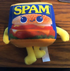 Spam Can Plush Advertising Toy 6x6 FIESTA STUFFED NOVELTY BLUE YELLOW FACE