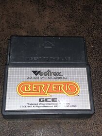 Berzerk Vectrex Game Cartridge Only Loose GCE Authentic 1982