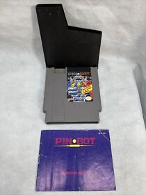 Pin-Bot (Nintendo NES, 1985) - Cartridge And Manual Only Tested & Working 🔥
