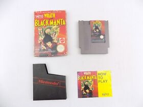 Boxed Nintendo Entertainment NES Wrath of the Black Manta - Inc Manual - PAL-