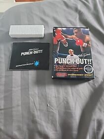 Nintendo NES Mike Tyson’s Punch Out White Bullets 1st Print Box & Manual Only