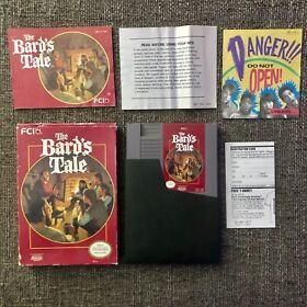 The Bard's Tale for NES Nintendo - CIB - Tested - Complete In Box - Rare!