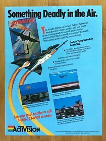 Stealth ATF NES 1989 Nintendo Vintage Impreso Anuncio/Póster Fighter Jet F-117A Pop Art