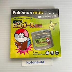 Pokemon Mini Nintendo Pinball mini Cartridge Software *Japan retro games