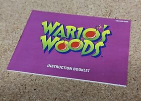 Wario's Woods (Nintendo Entertainment System, 1994) NES Game Manual Booklet ONLY