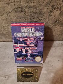 Nintendo NES Nigel Mansell's World Championship con IMBALLO ORIGINALE e istruzioni NOE