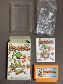 Game soft Famicom 『Yoshi's Cookie』Box and with an instructions from Japan①
