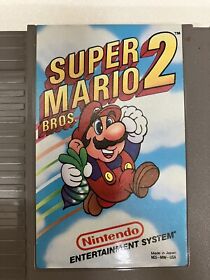 Nintendo NES Super Mario Bros 2 Game, Cartridge And Manual , Tested & Working