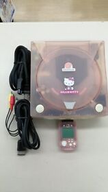 SEGA Dreamcast Hello Kitty Version Console Vidual Memory Work Tested HKT3000