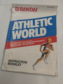Family Fun Fitness Athletic World Nintendo NES Instruction Manual FREE S&H