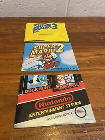 NES Super Mario Bros Booklet For Game 1 2 And 3