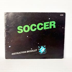 Genuine Soccer Manual ONLY - Nintendo NES - Free Postage