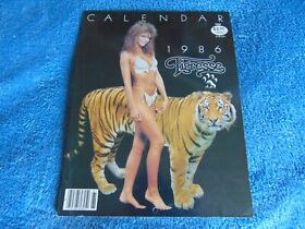 Vintage 1986 Tigresse Publications Tigress Wall Calendar Lingerie Topless Models