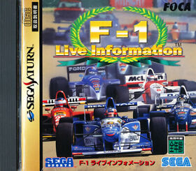 F-1 Live Information Sega Saturn Japan Import  Mint/Good    US SELLER