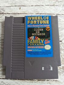 Wheel of Fortune Family Edition - 1990 NES Nintendo Game - Cart Only - TESTED!