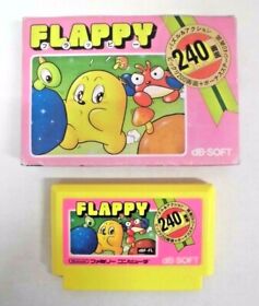 NES -- FLAPPY -- w/ fake box. Famicom, Japan Game. 10496