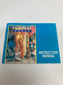 California Games - Manual Only - No Case No Game - Nintendo NES
