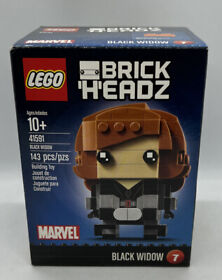 LEGO BRICKHEADZ MARVEL BLACK WIDOW (41591) * BRAND NEW SEALED BOX HAS MINOR WEAR