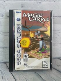 Magic Carpet (Sega Saturn,1996) CIB Complete Mint Disc