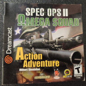 Sega Dreamcast Spec Ops II Omega Squad Instruction Booklet Manual Only