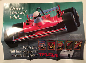 SUPER SPRINT - NES Poster - Tengen - Crisp - Vintage - Rare