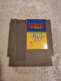 Cartucho Superspike V'Ball/Copa del Mundo (Nintendo NES, 1990) solo, probado/funcionando