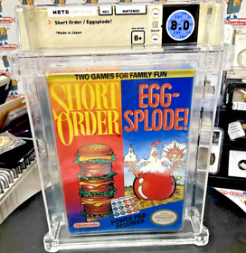 Short Order Eggsplode! NES Power Pad Sealed VGA WATA CGC Nintendo NES SNES GBA