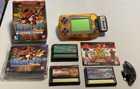 Bandai Wonderswan Digimon Special Edition With Games And Adapters Rare Vintage!