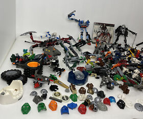 Bionicles Lot 7 lbs. 12oz  Vezon & Fenrakk Book Included 8764 Lego 2006 Mixed