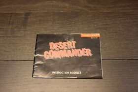 Desert Commander Nintendo NES Manual Only ~ Instruction Booklet No Writing