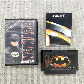 [Used] SUNSOFT BATMAN Boxed Nintendo Famicom Software FC from Japan