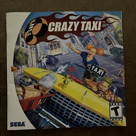 Crazy Taxi Sega Dreamcast White Label Authentic Instruction Manual ONLY