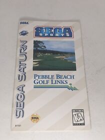 Pebble Beach Golf Links (Sega Saturn, 1995) Manual Only