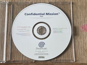 Confidential Mission - SEGA Dreamcast - White Label - Very Good Condition