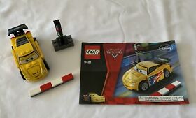 LEGO Disney Cars 2 9481 Jeff Gorvette 100% Complete Set w/Instructions - No Box