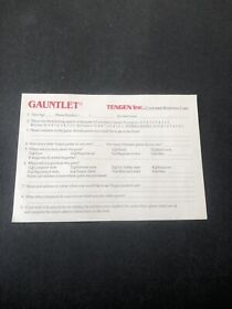 gauntlet Nes registration card Insert