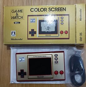 Nintendo Super Mario SM-35 Game Watch JPN Video Game with USB cable