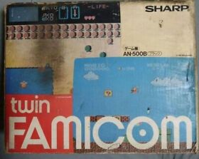 Twin Famicom black Console w/Box Japan Import Free Shipping w/Tracking
