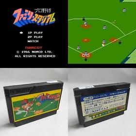Professional Baseball Family Stadium Namco pre-owned Nintendo Famicom NES Tested