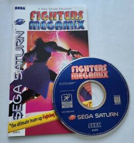 Fighters Megamix (Sega Saturn, 1997). Game CD and Manual