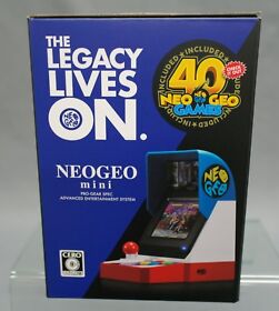 SNK NEO GEO NEOGEO Mini Classic 40th Anniversary Arcade (40 Games included) used