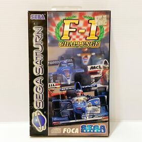 F1 Challenge + Manual - Sega Saturn - Tested & Working! Free Postage!