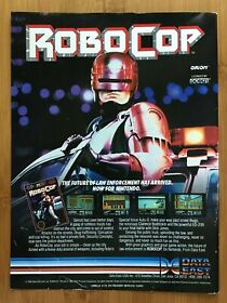RoboCop NES Nintendo 1988 Anuncio/Póster Impreso Oficial Auténtico Arte Retro