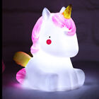 Unicorn Night Light LED Kids Cute Head Lamp Table Lights Decor Baby Gift 