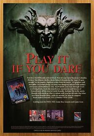 1992 Bram Stoker's Dracula Sega CD NES SNES Vintage Print Ad/Poster Game Art 90s
